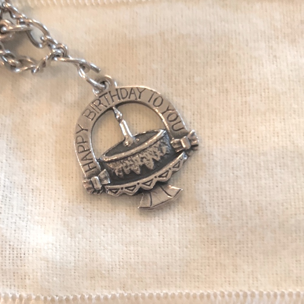 James Avery Retired Silver Happy Birthday Charm